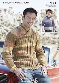 Leaflet 9643 - Sirdar DK Sweater - Mooroolbark Wool