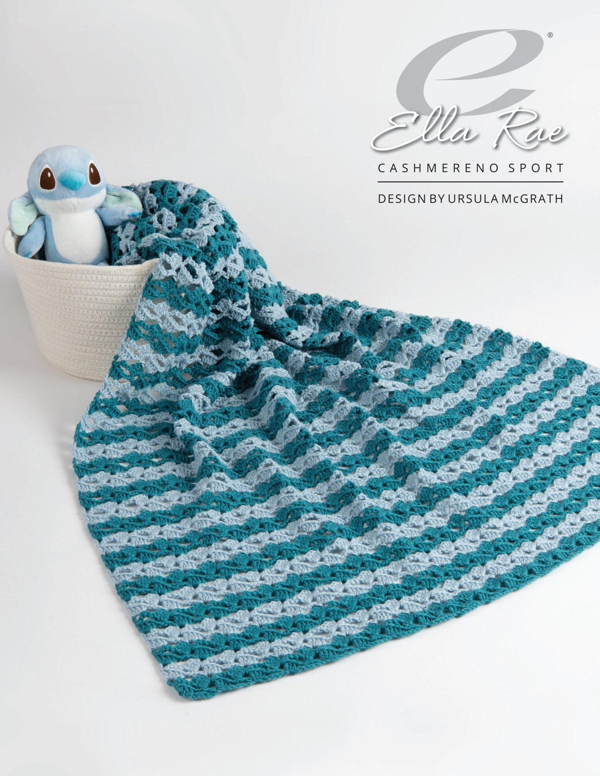 Leaflet ER1180-01 - Ella Rae - Lisa Crochet Baby Blanket - Mooroolbark Wool