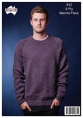 Leaflet HL512 - Classic Raglan V or Round Neck Jumper HL6002 - Mooroolbark Wool