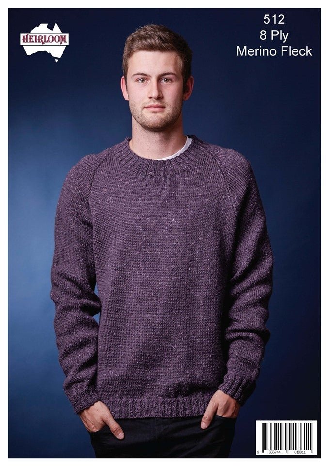 Leaflet HL512 - Classic Raglan V or Round Neck Jumper HL6002 - Mooroolbark Wool