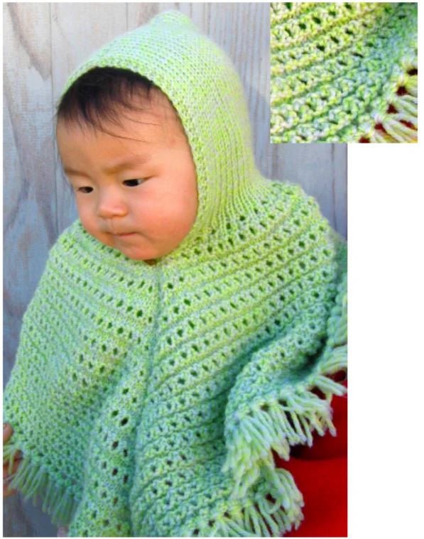 Leaflet P247 - Countrywide Yarns Hooded Poncho - Original Copy - Mooroolbark Wool