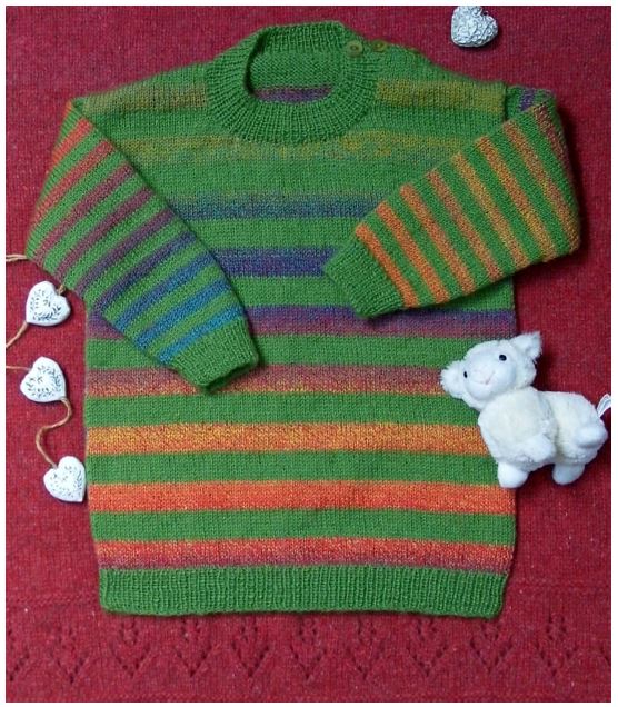 Leaflet P314 - Countrywide Yarns Striped Jersey - Original Copy - Mooroolbark Wool