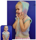 Leaflet P338 - Countrywide Yarns Baby Sleeveless Hoodie - Original - Mooroolbark Wool