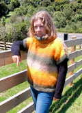 Leaflet P355 - Countrywide Yarns Roll Collar Vest - Original Copy - Mooroolbark Wool