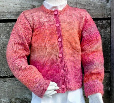 Leaflet P369 - Countrywide Yarns Girls Cardigan - Original Copy - Mooroolbark Wool