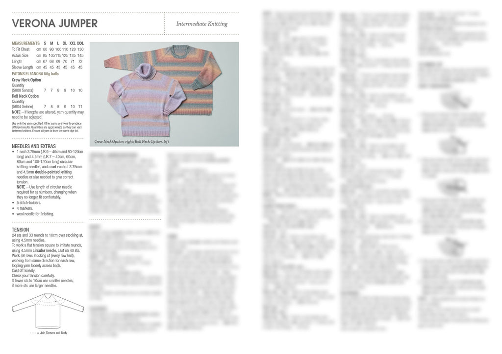 Leaflet 0067 - Patons Verona Jumper 3