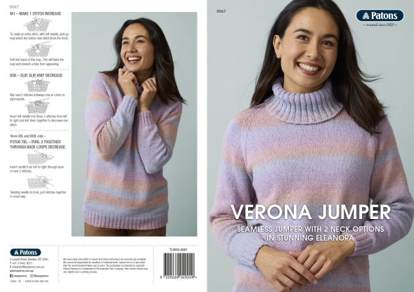 Leaflet 0067 - Patons Verona Jumper