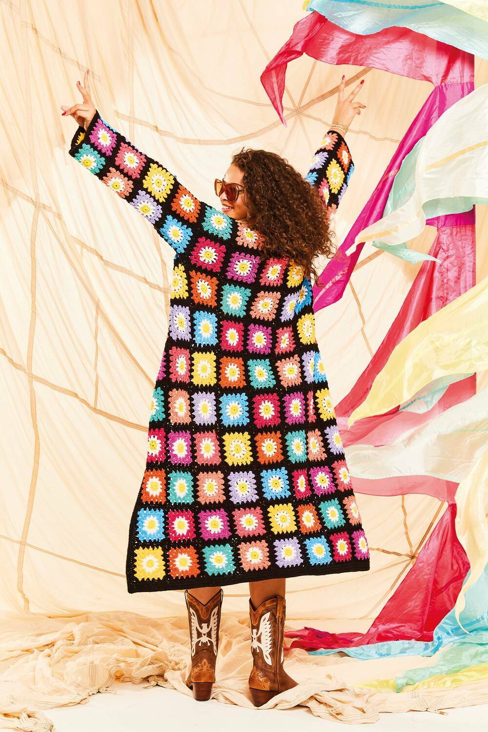 Leaflet 10525 - Sirdar Long Crochet Cardigan