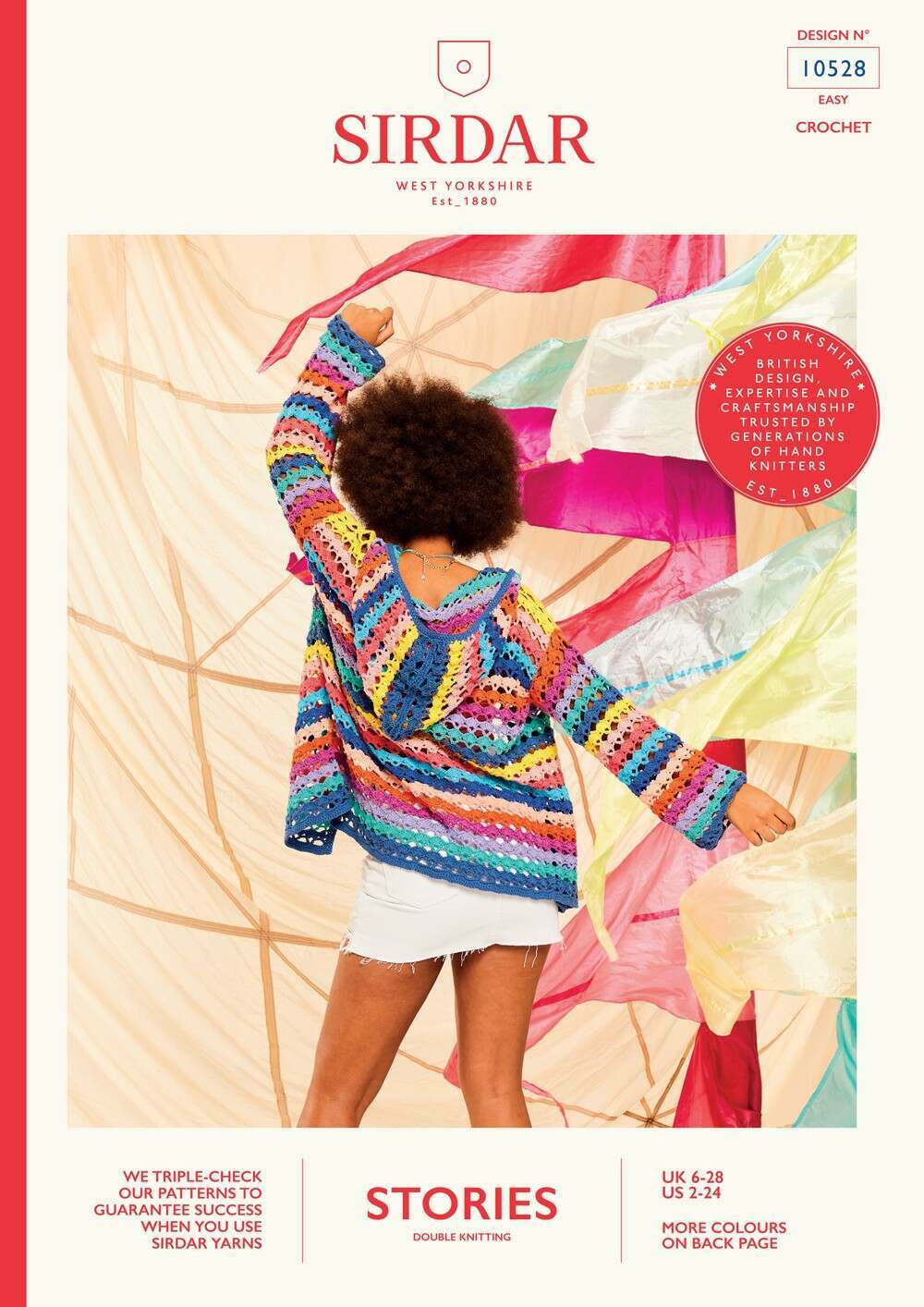 Leaflet 10528 - Sirdar Crochet DK cardigan