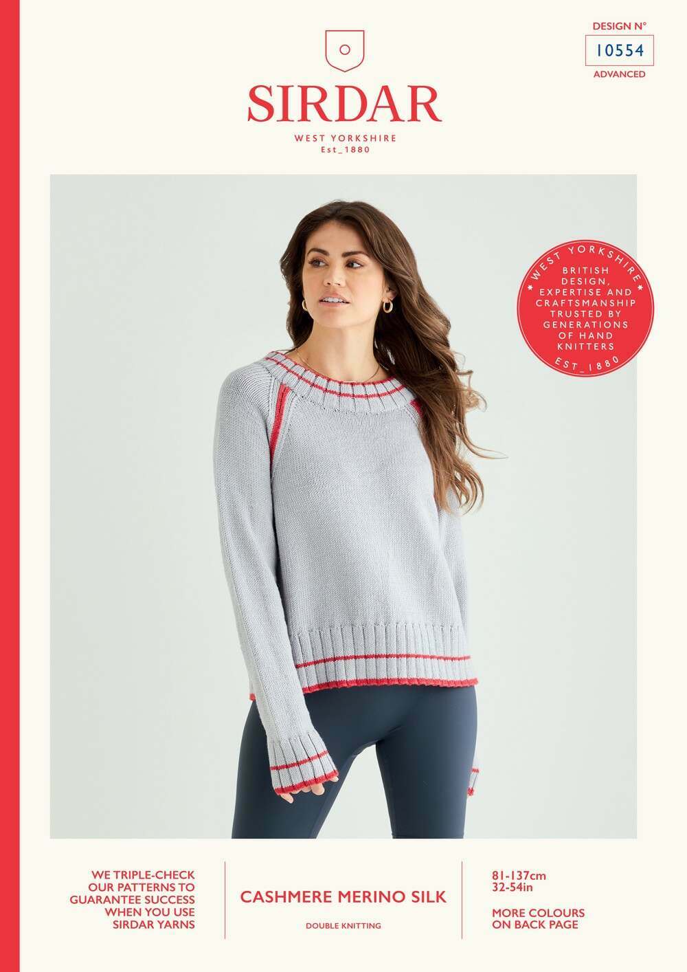 Leaflet 10554 - Sirdar Ladies Sweater