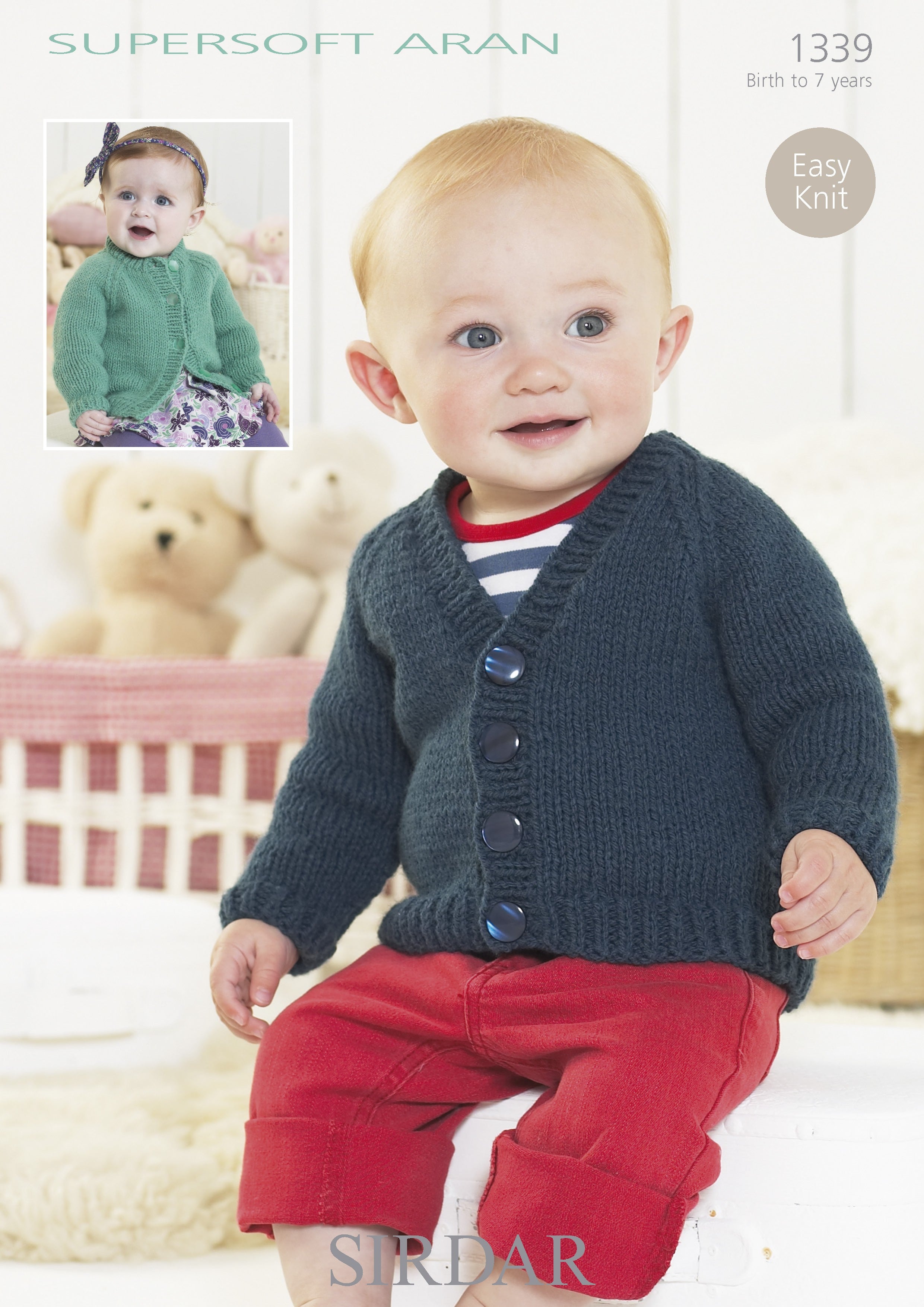 Leaflet 1339 - 10 Ply Cardigan 0 - 7 yrs