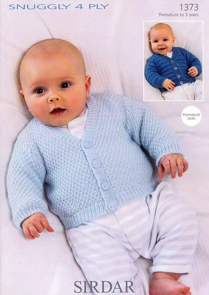 Leaflet 1373 - Sirdar Snuggly 4 ply cardigan