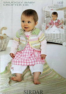 Leaflet 1437 - Sirdar Baby Crofter cardigan