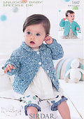 Leaflet 1447 - Sirdar Snuggly DK textured cardigan