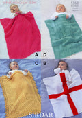 Leaflet 1463 - Sirdar Snuggly DK blankets