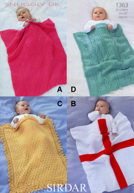 Leaflet 1463 - Sirdar Snuggly DK blankets