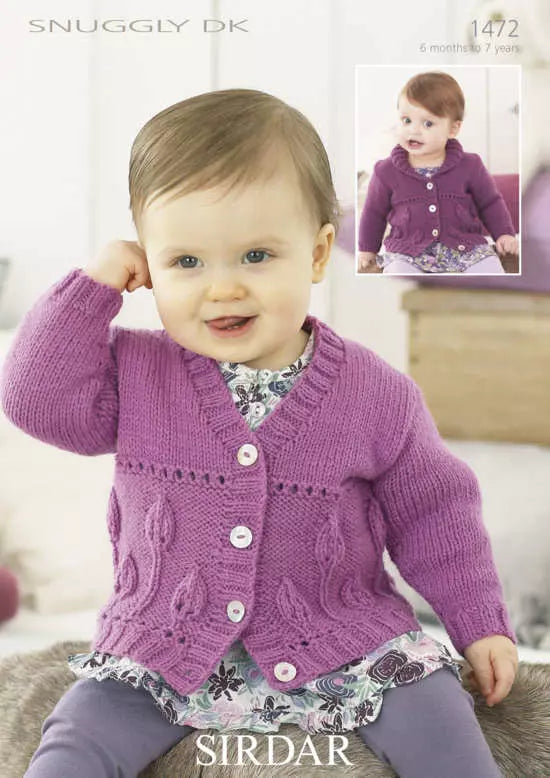Leaflet 1472 - Sirdar Snuggly DK cardigan