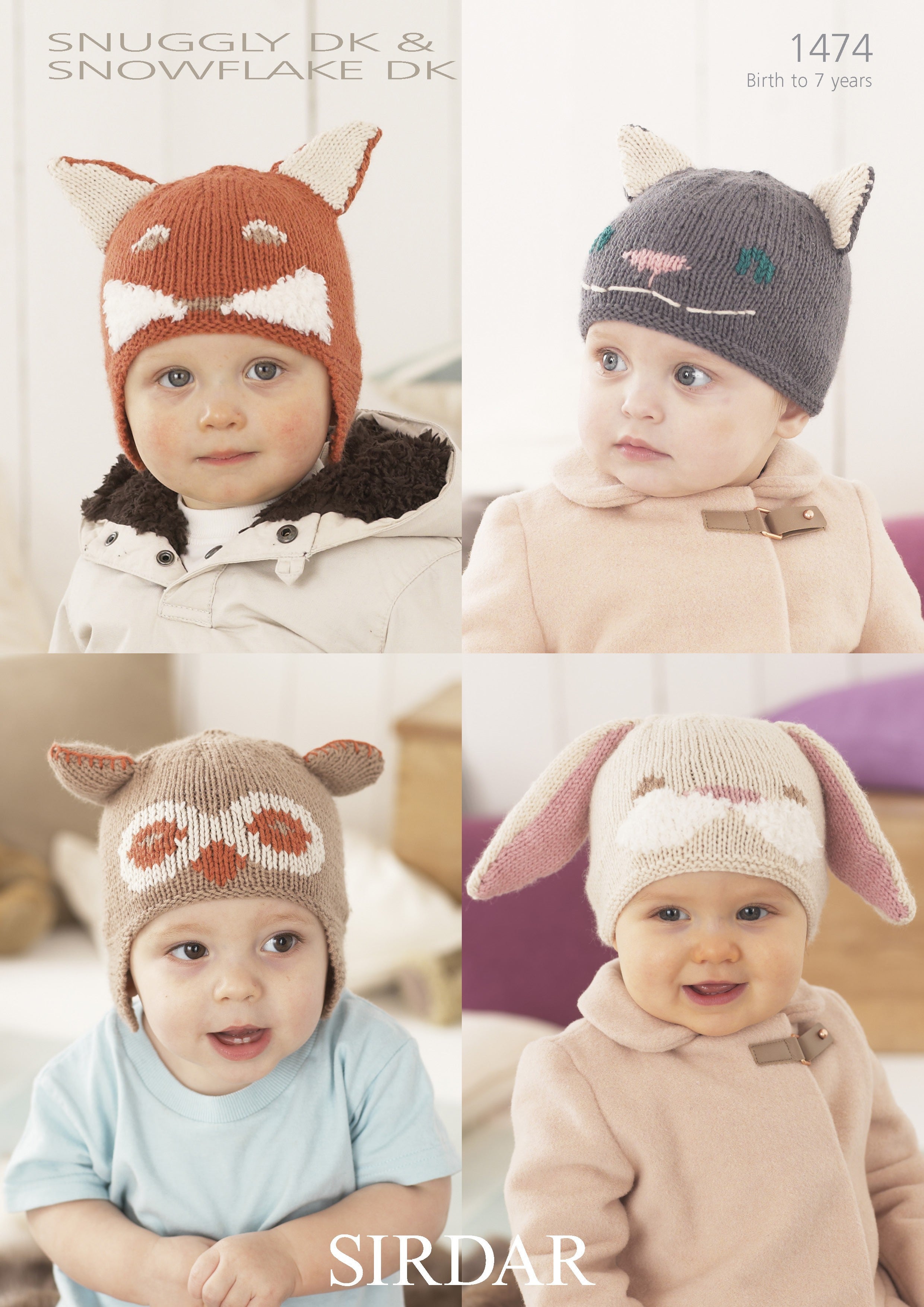 Leaflet 1474 - Sirdar Snuggly & Snowflake DK hats
