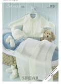 Leaflet 1576 - Sirdar 4 Ply jacket, hat, bootees, mitts & blanket