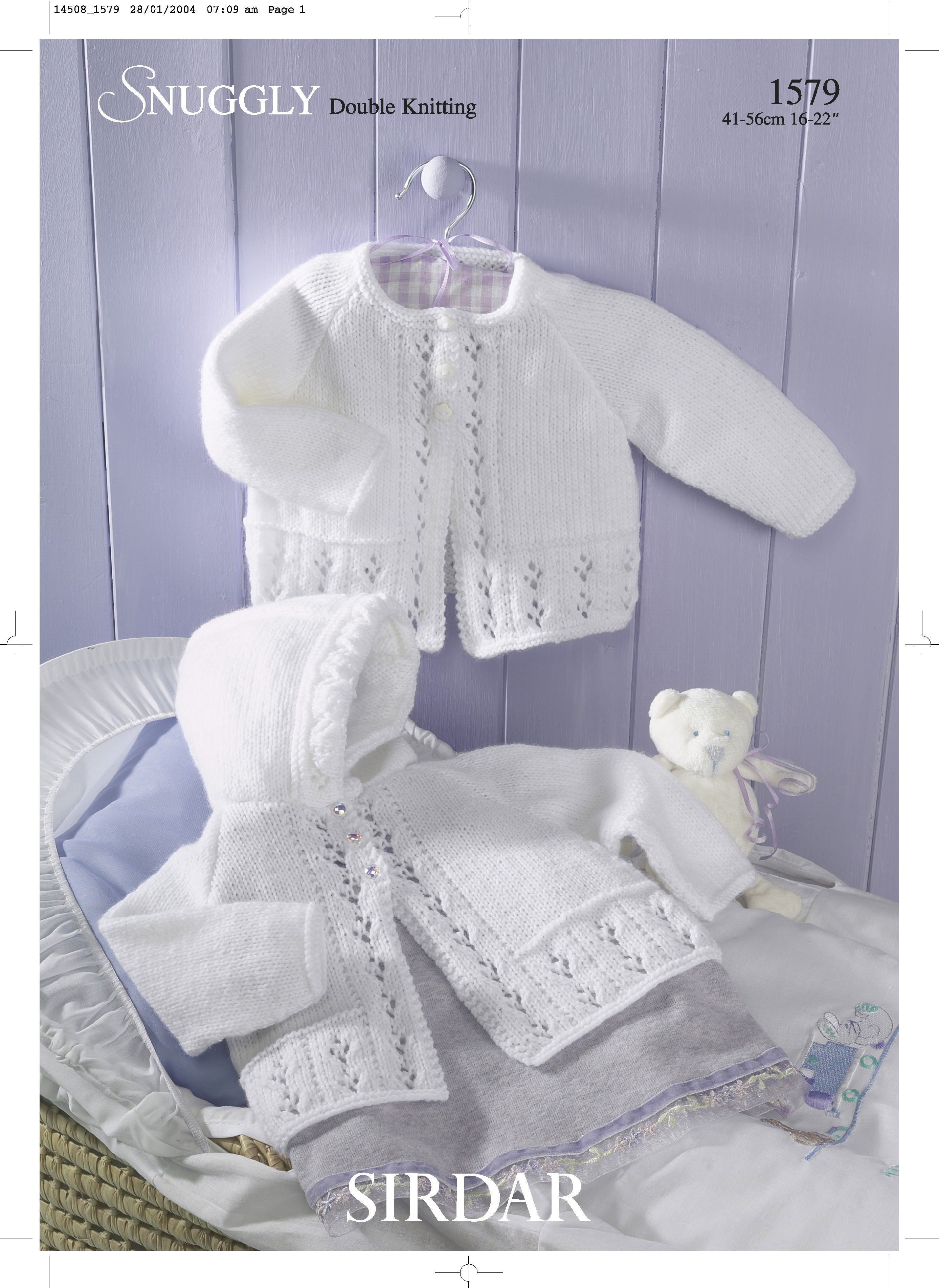 Leaflet 1579 - Sirdar DK baby jacket & hoodie