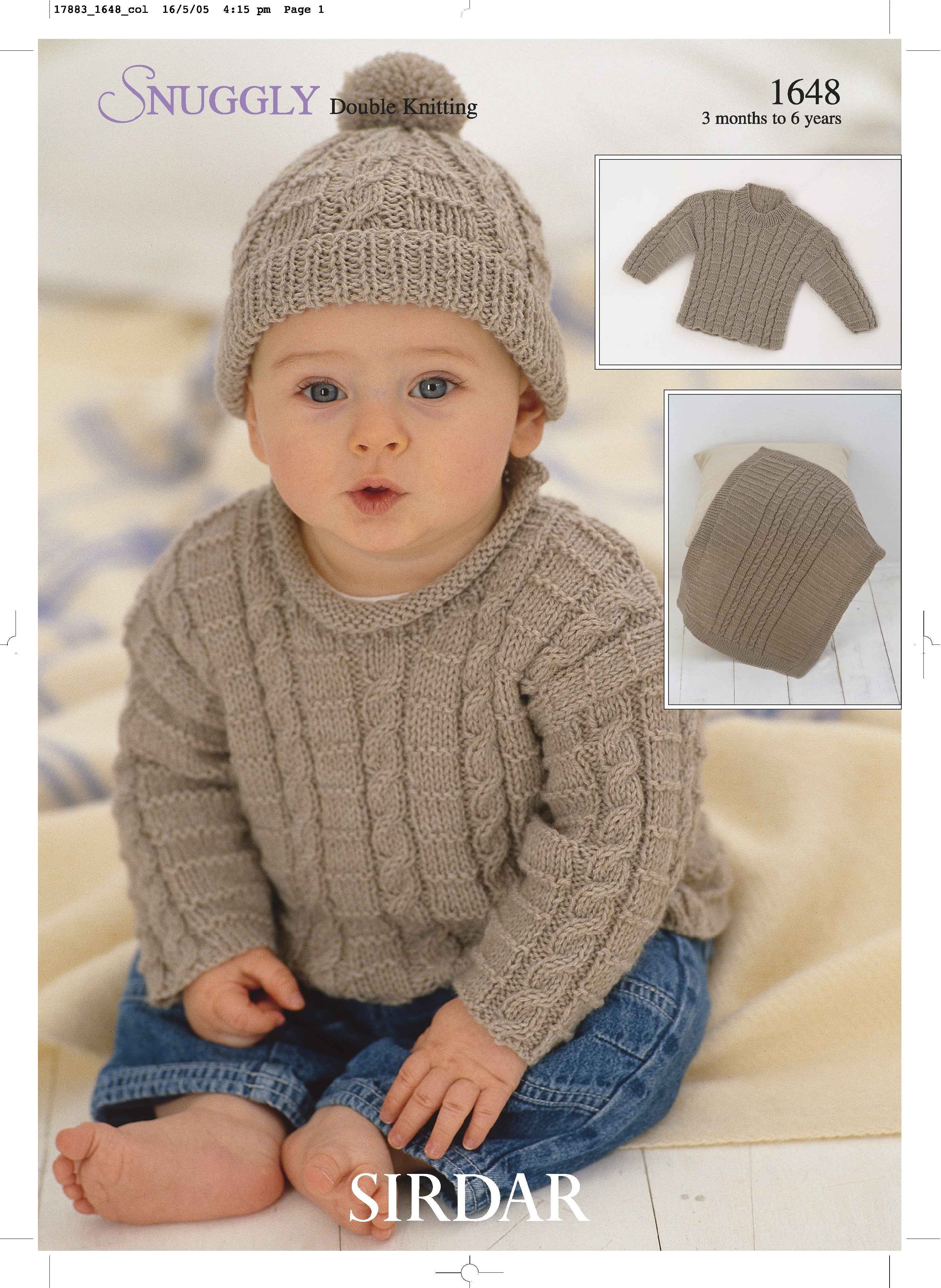 Leaflet 1648 - Sirdar DK Jumper, beanie and blanket