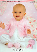 Leaflet 1723 - Sirdar Snuggly DK jacket, hat & bootees
