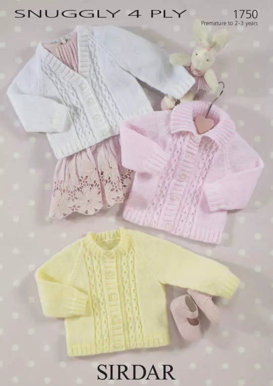 Leaflet 1750 - Sirdar Snuggly 4 ply cardigan