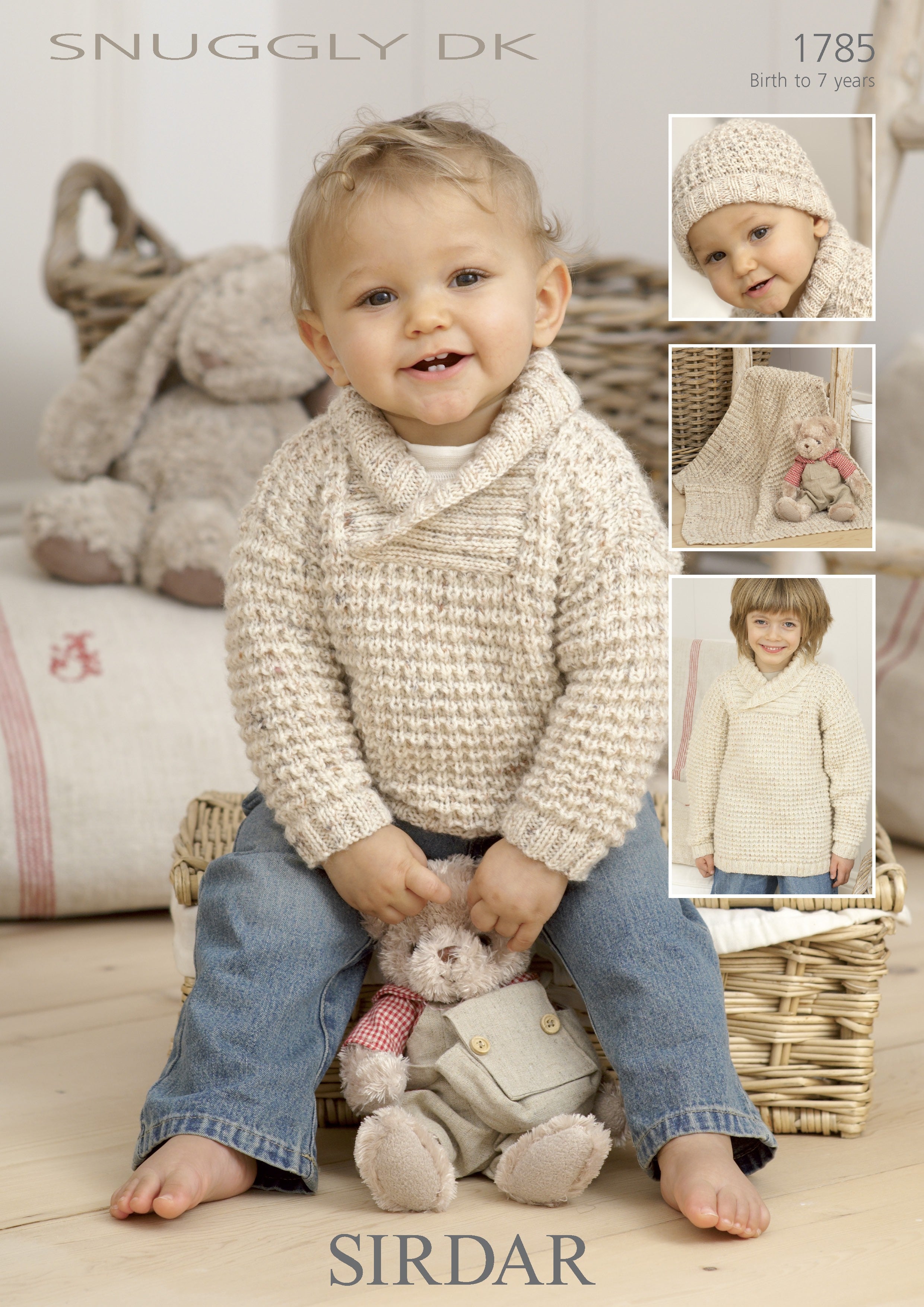 Leaflet 1785 - Sirdar DK Jumper, hat & blanket 0 - 7 yrs