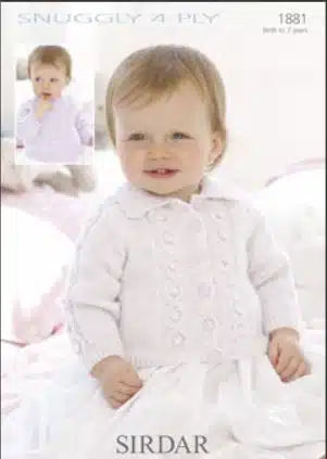 Leaflet 1881 - Sirdar 4 ply cardigan 0 - 7 years