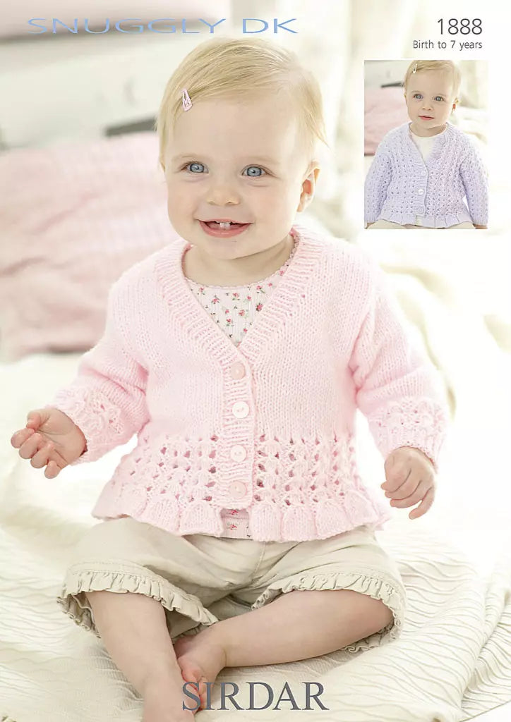 Leaflet 1888 - Sirdar Snuggly DK cardigan