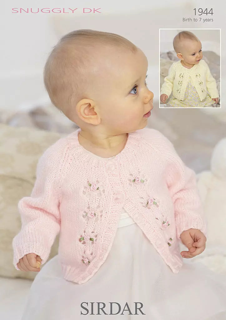 Leaflet 1944 - Sirdar Snuggly DK cardigan
