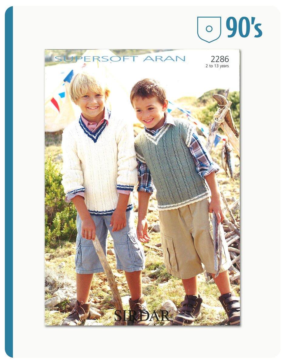 Leaflet 2286 - Sirdar 10 Ply jumper & vest
