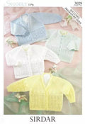 Leaflet 3029 - Sirdar Snuggly 3 ply - Prem to 6 mths cardigans