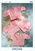 Leaflet 3941 - Sirdar 4 ply Baby Cardigans