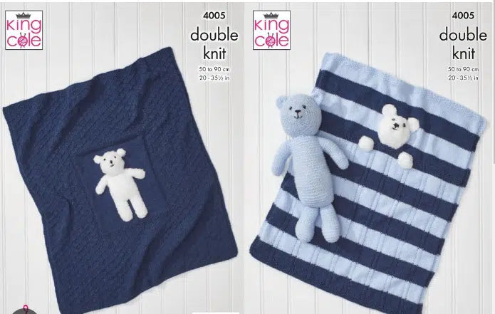 Leaflet 4005 - King Cole DK blanket