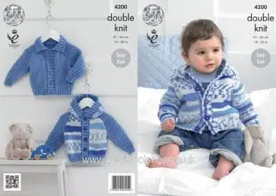 Leaflet 4200 - King Cole DK cardigan & hoodie