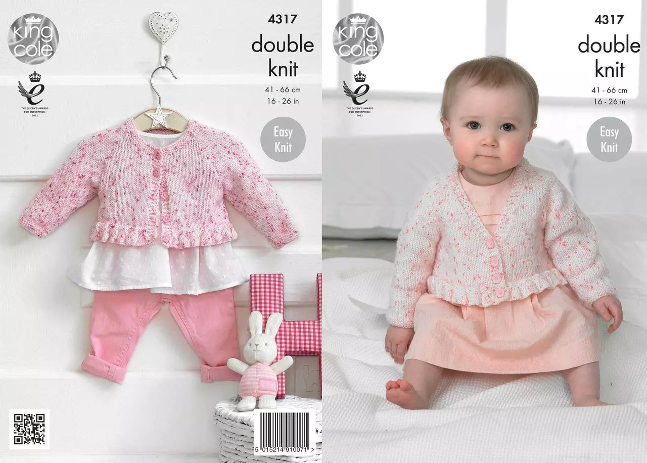 Leaflet 4317 - King Cole DK Smarty cardigan