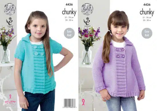 Leaflet 4436 - King Cole Chunky jacket