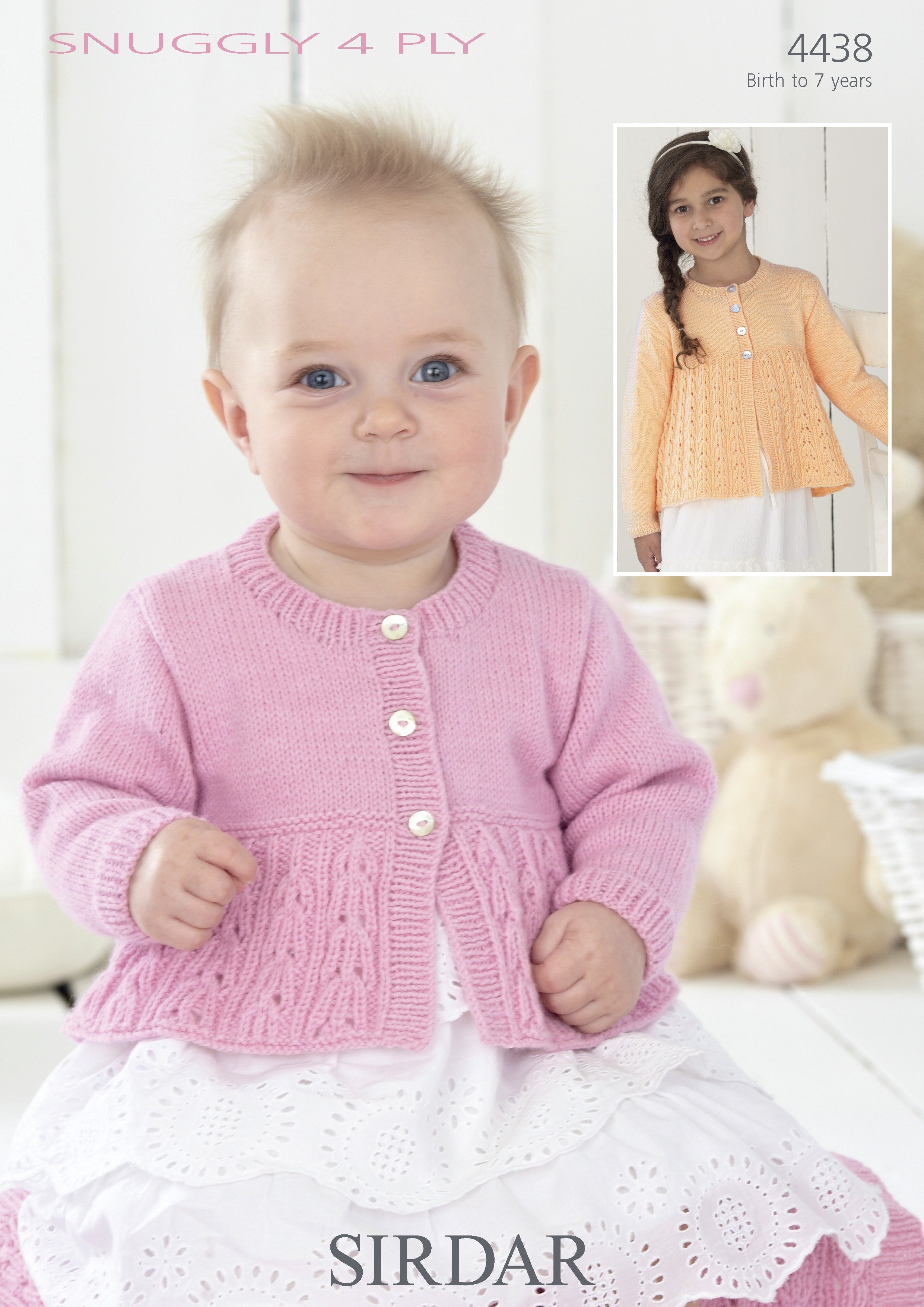 Leaflet 4438 - Sirdar 4 Ply cardigan
