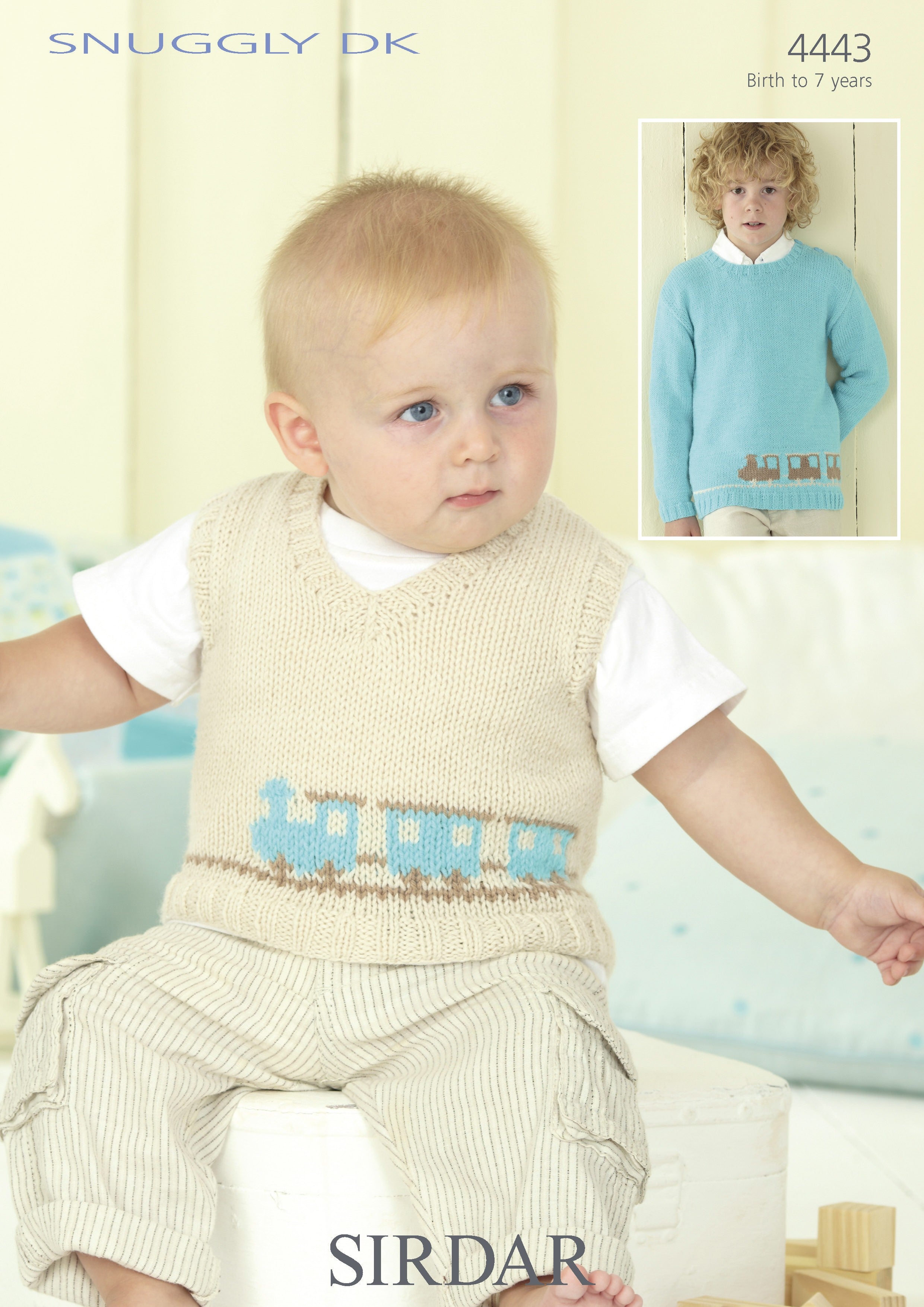 Leaflet 4443 - Sirdar DK Jumper & vest