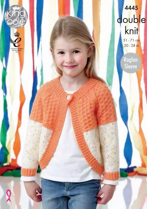 Leaflet 4445 - King Cole DK cardigans