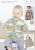 Leaflet 4480 - Sirdar Baby Crofter Cardigan & Blanket 0 - 7 yrs