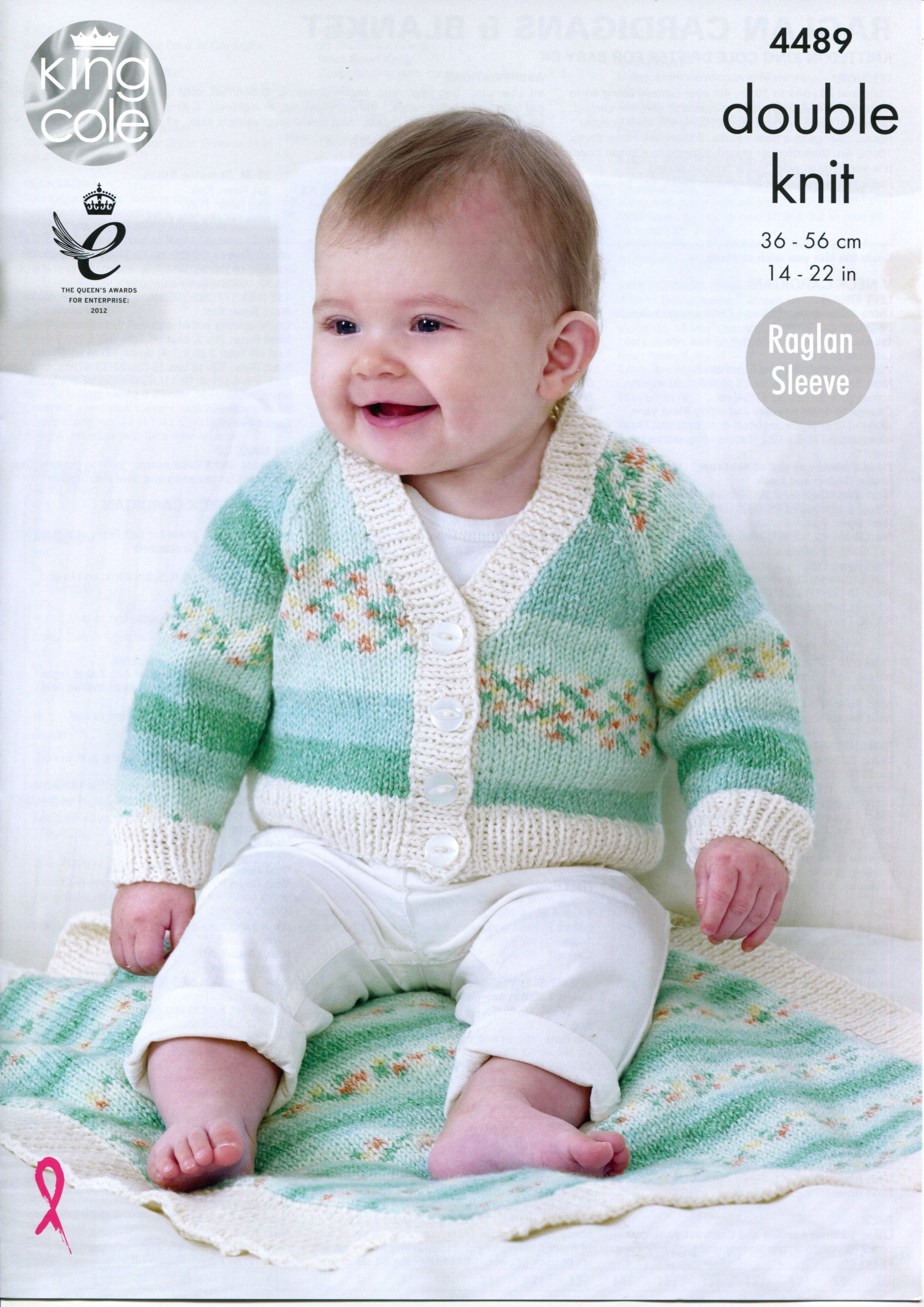 Leaflet 4489 - King Cole DK cardigans & blanket
