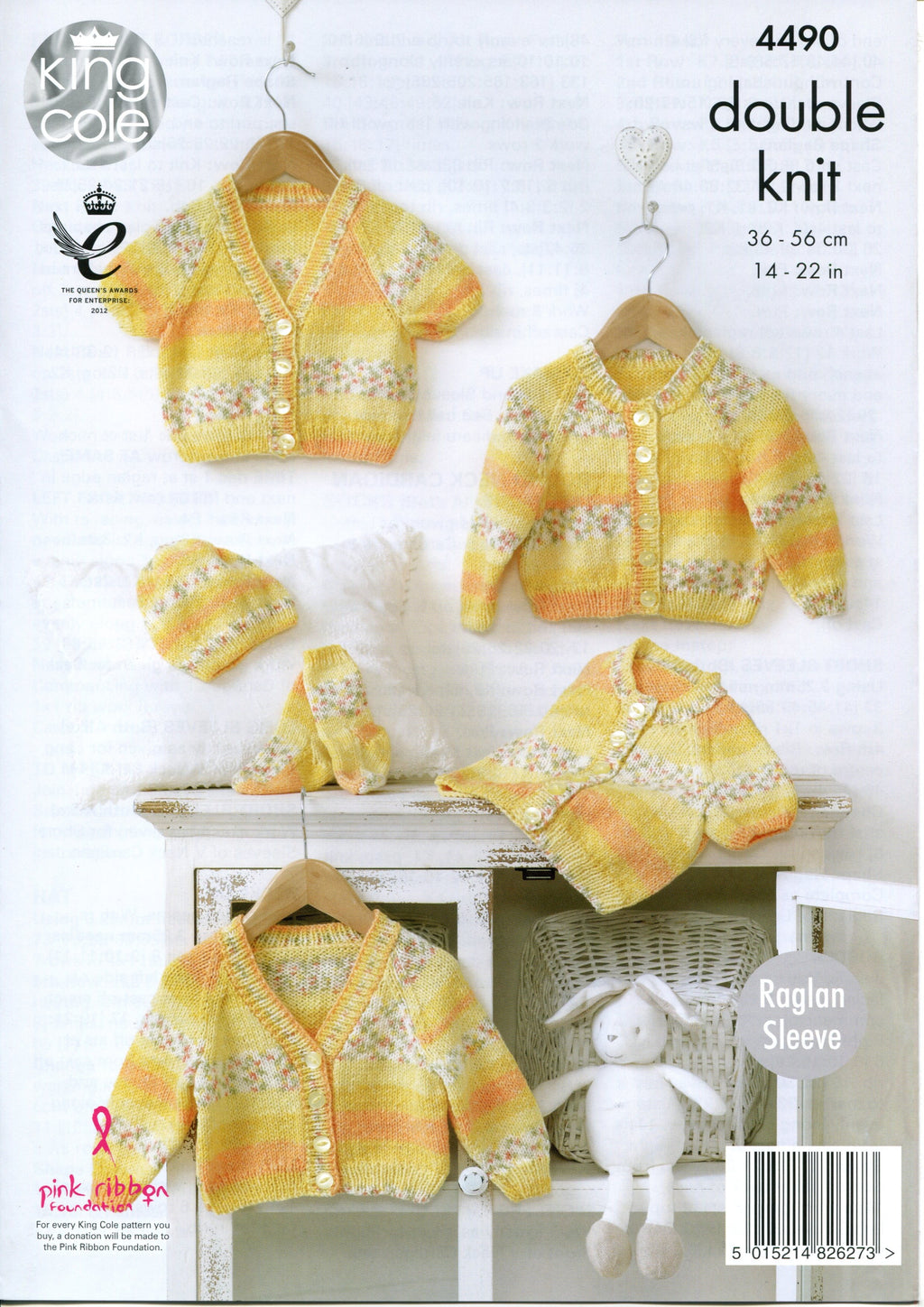 Leaflet 4490 - King Cole DK cardigan, hat & socks