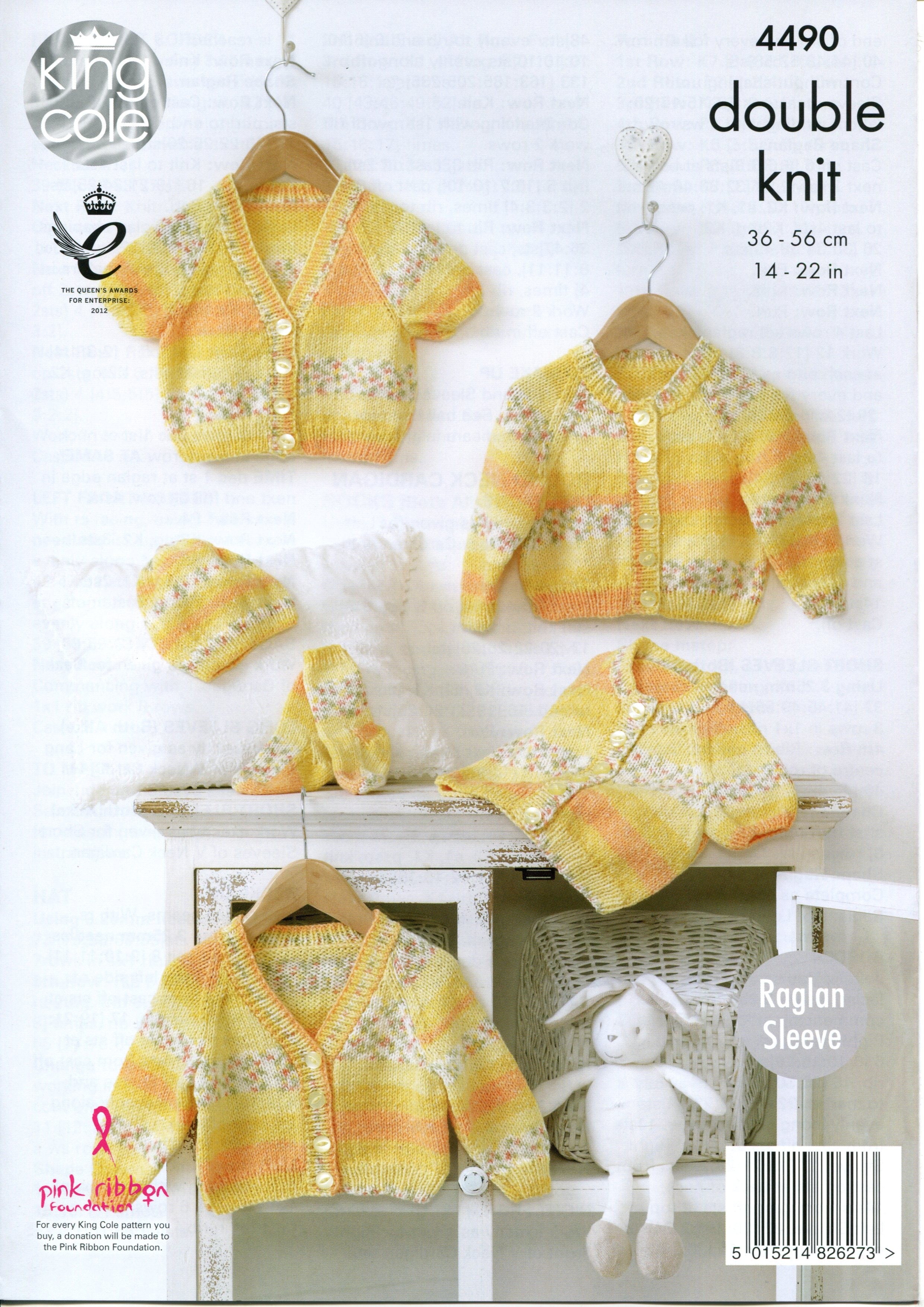 Leaflet 4490 - King Cole DK cardigan, hat & socks