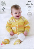 Leaflet 4490 - King Cole DK cardigan, hat & socks
