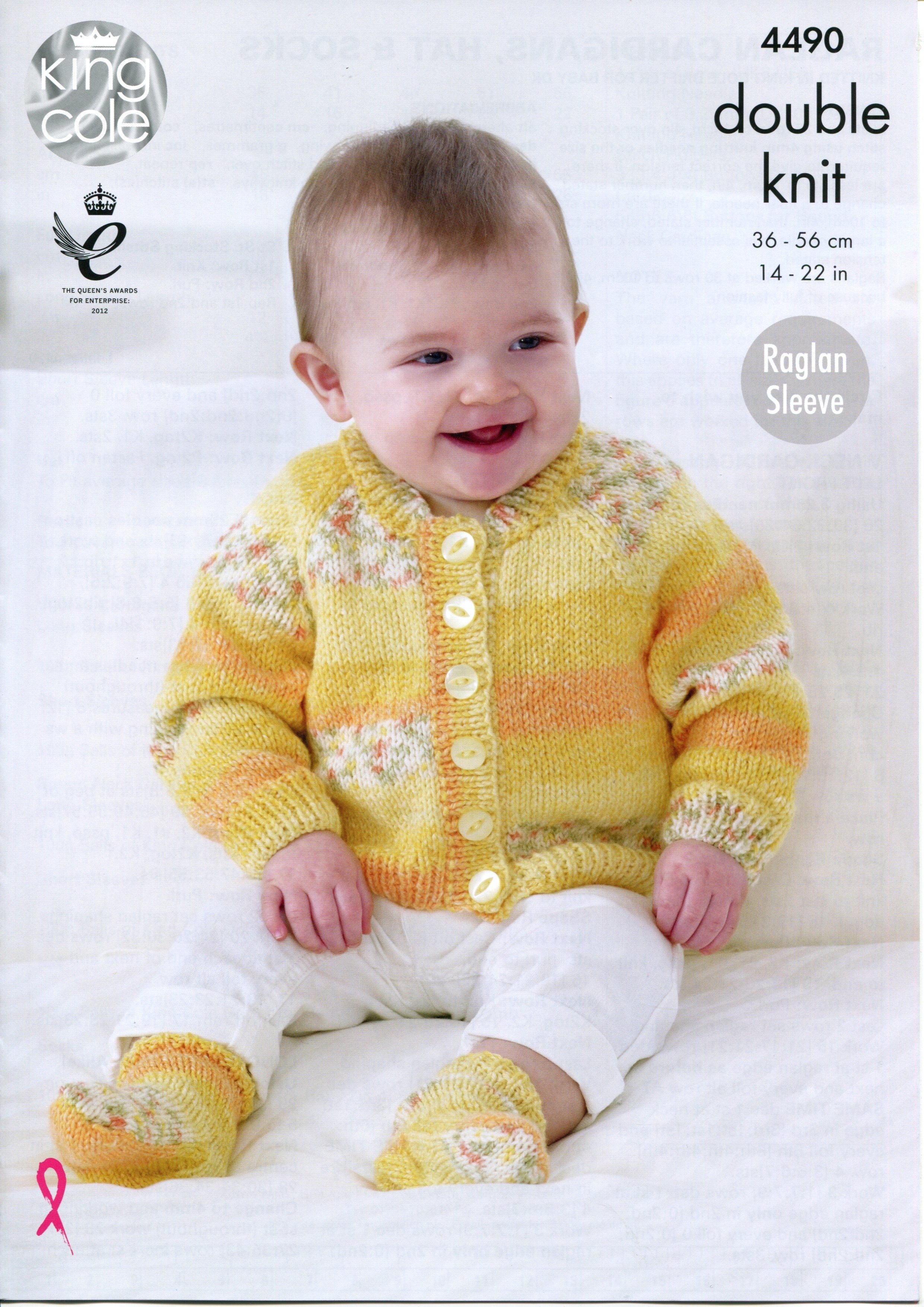 Leaflet 4490 - King Cole DK cardigan, hat & socks