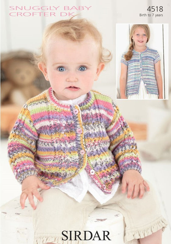 Leaflet 4518 - Sirdar Crofter cardigan