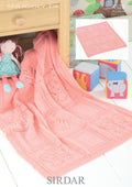 Leaflet 4528 - Sirdar DK baby blanket