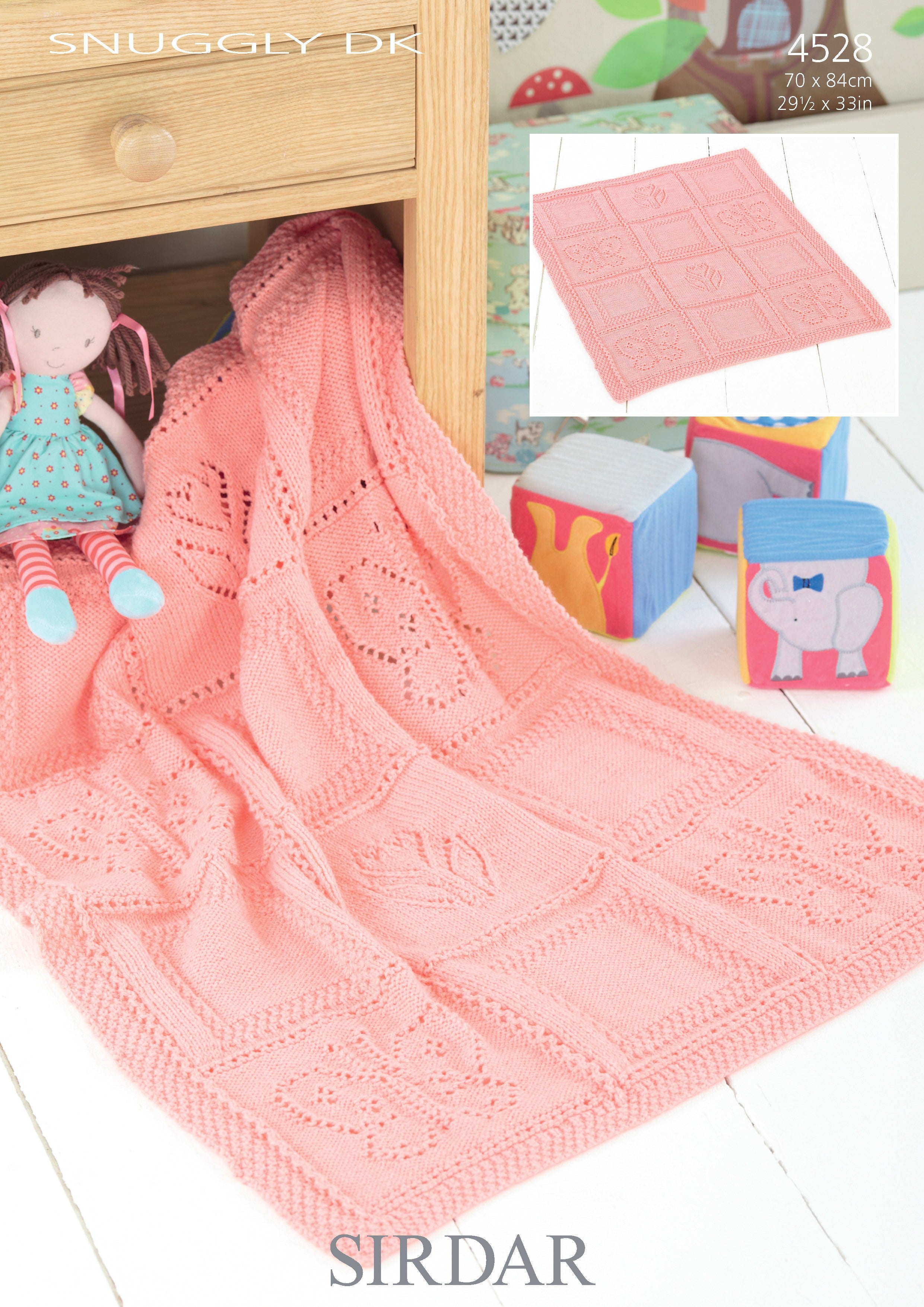 Leaflet 4528 - Sirdar DK baby blanket